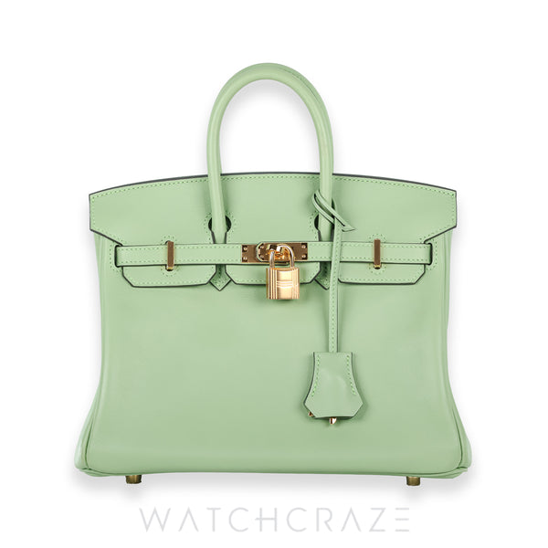 HERMES BIRKIN 25 VERT CRIQUET