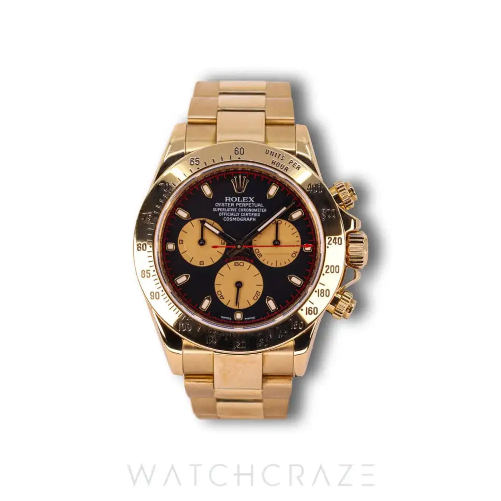 2008 ROLEX DAYTONA COSMOGRAPH YELLOW GOLD 'PAUL NEWMAN' 40MM 116528