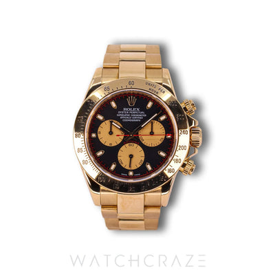 2008 ROLEX DAYTONA COSMOGRAPH YELLOW GOLD 'PAUL NEWMAN' 40MM 116528