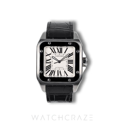 CARTIER SANTOS 100 WHITE DIAL W20106X8