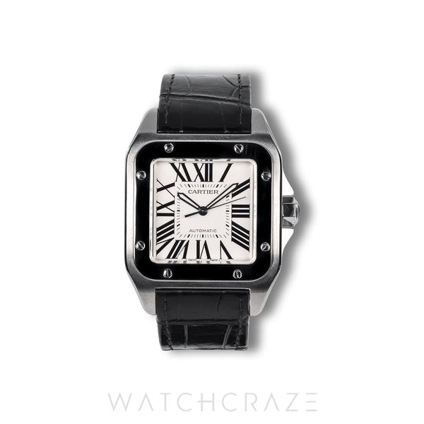 CARTIER SANTOS 100 WHITE DIAL W20106X8