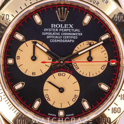 2008 ROLEX DAYTONA COSMOGRAPH YELLOW GOLD 'PAUL NEWMAN' 40MM 116528