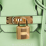 HERMES BIRKIN 25 VERT CRIQUET
