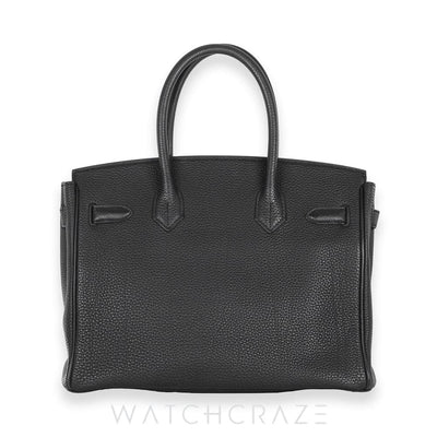 2016 HERMES BIRKIN 30 BLACK GOLD HARDWARE