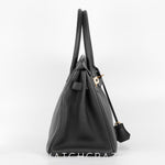 2016 HERMES BIRKIN 30 BLACK GOLD HARDWARE
