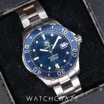 2011 TAG HEUER AQUARACER CALIBRE 5 BLUE DIAL WAN2111.BA0822