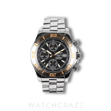 2015 BREITLING SUPEROCEAN CHRONOGRAPH II BLACK DIAL 44MM C1334112/BA84