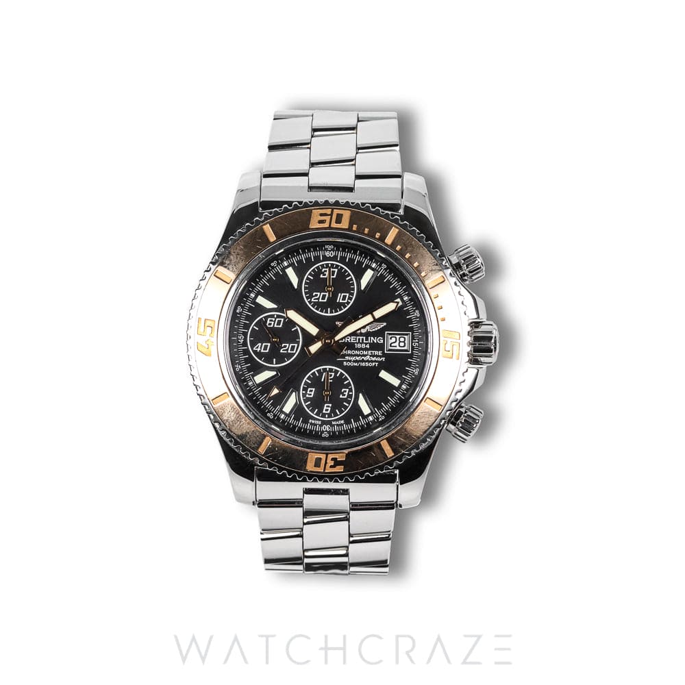 2015 BREITLING SUPEROCEAN CHRONOGRAPH II BLACK DIAL 44MM C1334112/BA84
