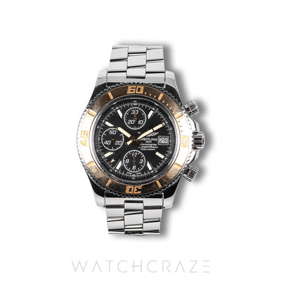 2015 BREITLING SUPEROCEAN CHRONOGRAPH II BLACK DIAL 44MM C1334112/BA84