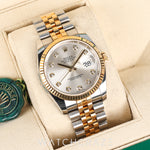 2017 DATEJUST DIAMOND MARKER SILVER DIAL 36MM SUPER JUBILEE 116233