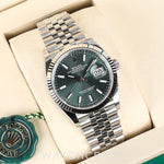 2026 ROLEX DATEJUST MINT GREEN DIAL 36MM JUBILEE 126234