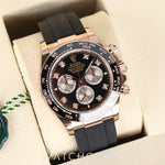 2025 ROLEX DAYTONA COSMOGRAPH DIAMOND MARKERS BLACK DIAL 40MM 126515LN
