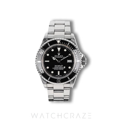 ROLEX SEA-DWELLER BLACK DIAL STAINLESS STEEL 40MM 16600