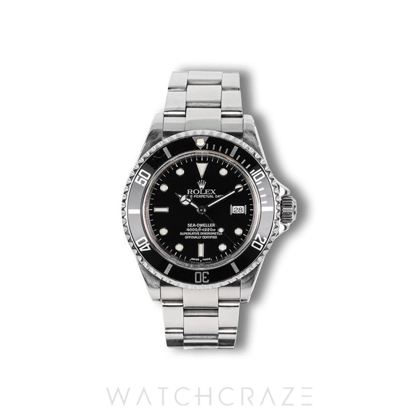 ROLEX SEA-DWELLER BLACK DIAL STAINLESS STEEL 40MM 116600