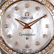 2014 OMEGA CONSTELLATION MOTHER OF PEARL DIAL DIAMOND BEZEL 123.25.27.60.55.001