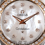 2014 OMEGA CONSTELLATION MOTHER OF PEARL DIAL DIAMOND BEZEL 123.25.27.60.55.001
