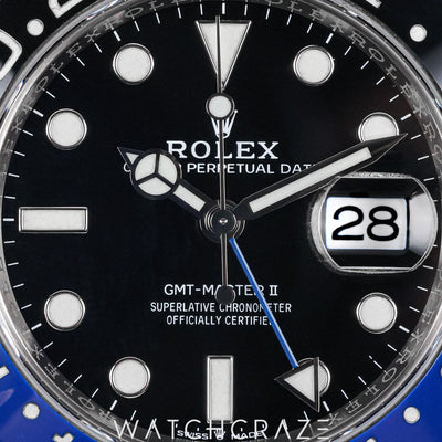 2020 ROLEX GMT MASTER II BATGIRL BLACK DIAL 40MM 126710BLNR