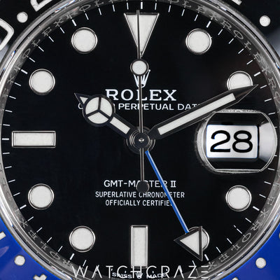 2020 ROLEX GMT MASTER II BATGIRL BLACK DIAL 40MM 126710BLNR