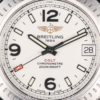 BREITLING COLT 36 WHITE DIAL 36MM A17380