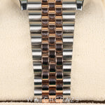 2022 ROLEX DATEJUST TWO TONE ROSE GOLD AND STEEL CHOCOLATE DIAL 41MM 126331
