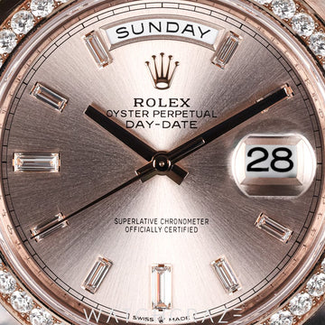 2025 ROLEX DAY-DATE ROSE GOLD SUNDUST DIAL 40MM 228345RBR