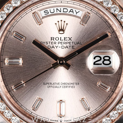 2025 ROLEX DAY-DATE ROSE GOLD SUNDUST DIAL 40MM 228345RBR