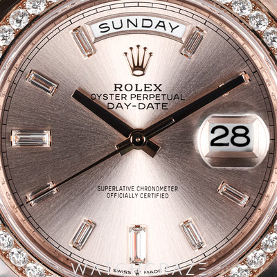 2025 ROLEX DAY-DATE ROSE GOLD SUNDUST DIAL 40MM 228345RBR