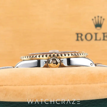 ROLEX SUBMARINER TWO TONE YELLOW GOLD AND STEEL BLUE DIAL "BLUESY" 40MM 11613LB