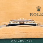 ROLEX SUBMARINER TWO TONE YELLOW GOLD AND STEEL BLUE DIAL 