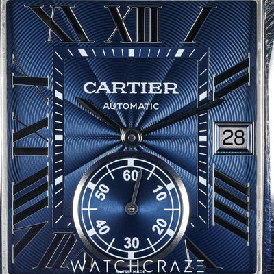 2020 CARTIER TANK MC BLUE DIAL WSTA0010