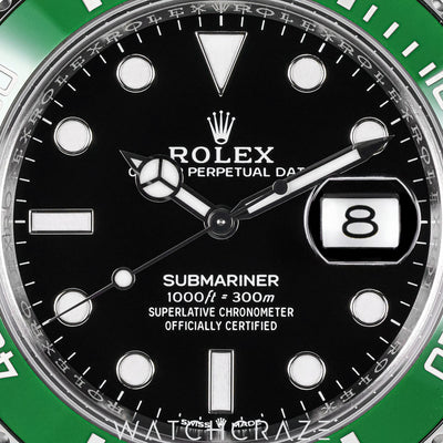 2026 ROLEX SUBMARINER DATE GREEN BEZEL BLACK DIAL "STARBUCKS" 41MM 126610LV