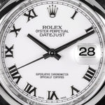 2006 ROLEX DATEJUST ROMAN WHITE DIAL 40MM 116200