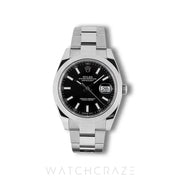 2025 ROLEX DATEJUST BLACK DIAL 41MM 126300