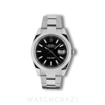 2025 ROLEX DATEJUST BLACK DIAL 41MM 126300