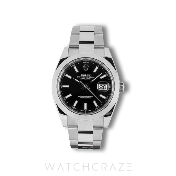 2025 ROLEX DATEJUST BLACK DIAL 41MM 126300