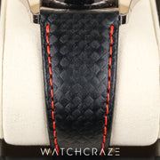 2026 PATEK PHILIPPE CALATRAVA DATE RED CARBON MOTIF WHITE GOLD CASE 40MM 6007G-010