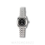 2023 TUDOR CLASSIC LADIES DIAMOND MARKERS BLACK DIAL 28MM 22010