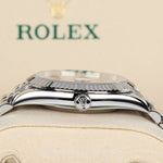 2025 ROLEX DATEJUST RHODIUM DIAL DIAMOND MARKERS 41MM 126334