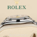 2025 ROLEX DATEJUST RHODIUM DIAL DIAMOND MARKERS 41MM 126334