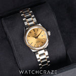 2023 TUDOR STYLE LADIES TWO TONE GOLD AND STEEL GOLD DIAL 28MM 12103