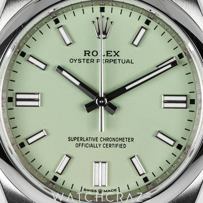 2025 ROLEX OYSTER PERPETUAL PISTACHIO 36MM 126000