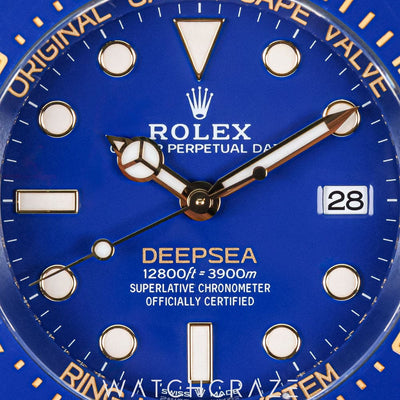 2024 ROLEX DEEPSEA YELLOW GOLD BLUE DIAL 136668LB