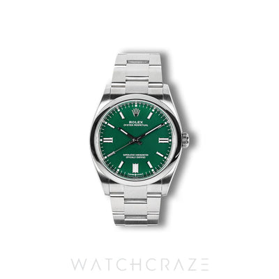 2023 ROLEX OYSTER PERPETUAL GREEN DIAL 36MM 126000