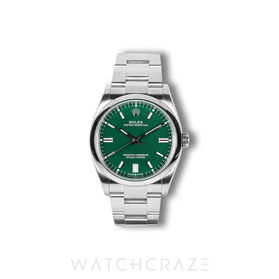 2023 ROLEX OYSTER PERPETUAL GREEN DIAL 36MM 126000
