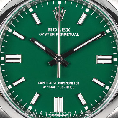 2025 ROLEX OYSTER-PERPETUAL GREEN DIAL 36MM 126000