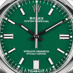 2023 ROLEX OYSTER PERPETUAL GREEN DIAL 36MM 126000