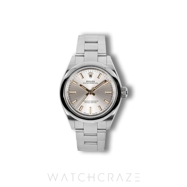 2022 ROLEX OYSTER PERTUAL SILVER DIAL 28MM 276200
