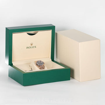 2024 ROLEX DAY-DATE ROSE GOLD DIAMONDS SLATE DIAL 36MM 128235