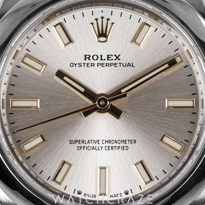 2022 ROLEX OYSTER PERTUAL SILVER DIAL 28MM 276200