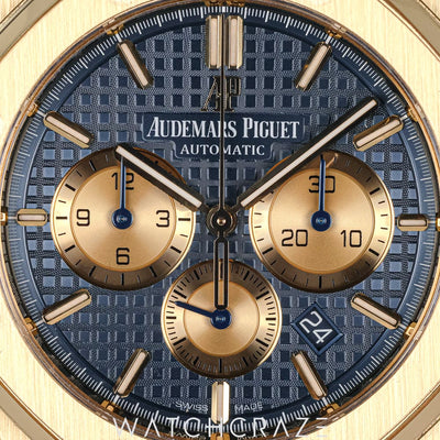 2019 AUDEMARS PIGUET ROYAL OAK CHRONO YELLOW GOLD BLUE DIAL 41MM 26331BA.OO.1220BA.01